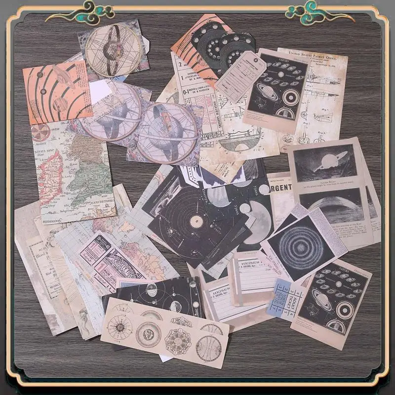 

Reliable-Vintage Scrapbook Supplies Pack (200 Pcs) For Art Journaling Junk Journal Planners DIY Paper Stickers