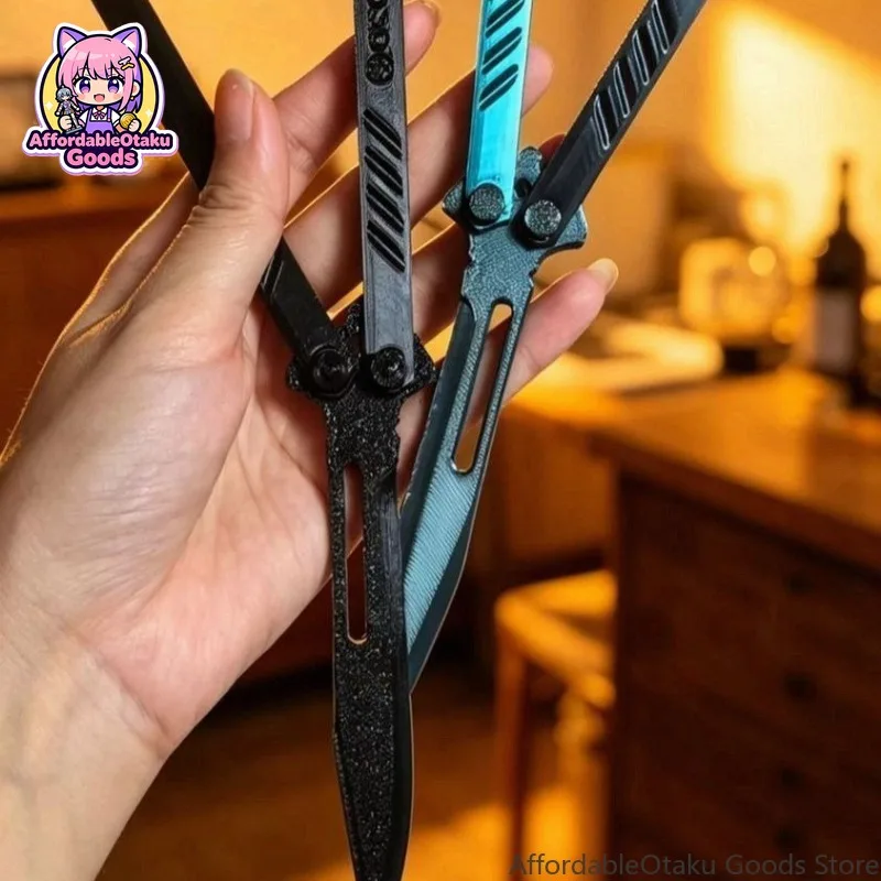 PLA Cool Butterfly Folding Toy 3D Printed EDC Flipper Trainer Non-Sharp Fidget Desk Decor Viral Trend