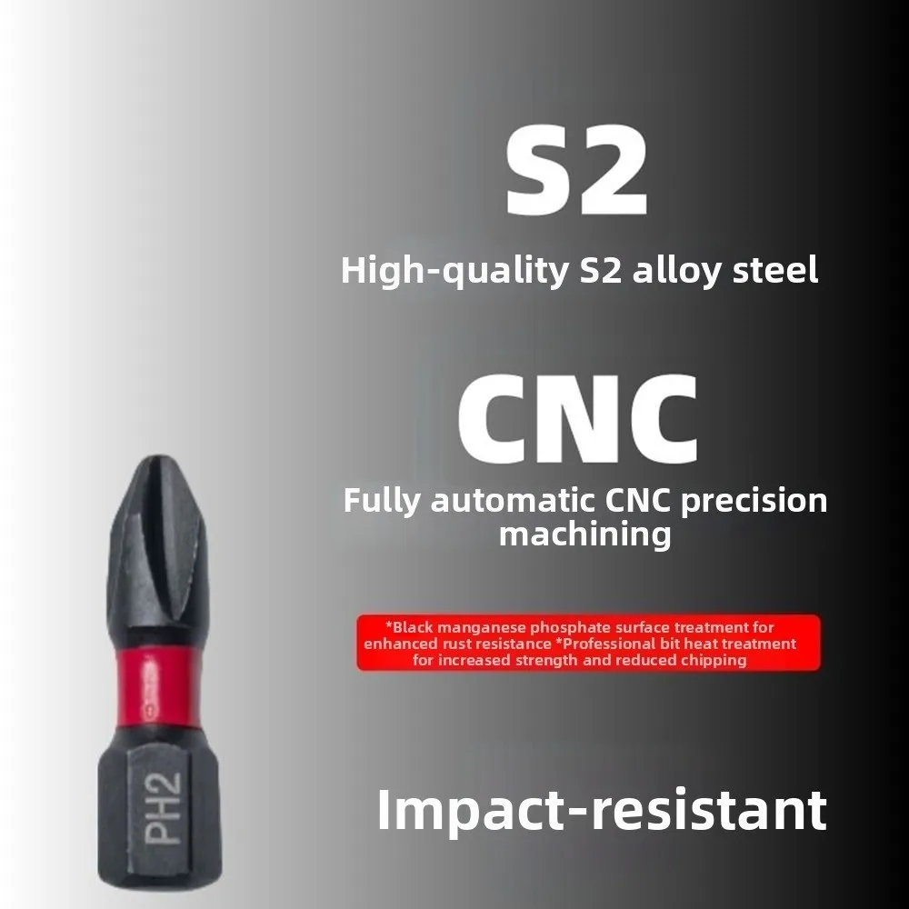 

10in1 Mixed 2Inches Impact Screwdriver Bit Magnetic Impact X50 50-75mm Power Driver Bit Set Anti-Slip with Storage Organizer