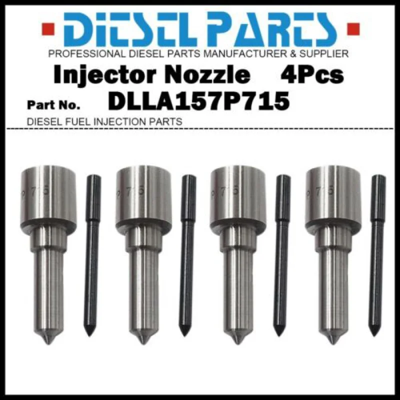 

4x Fuel Injector Nozzle DLLA157P715 for Mitsubishi Fuso Canter FE FG / 4M41 4M51