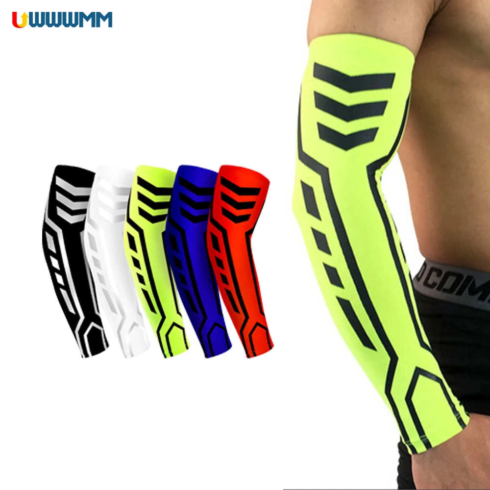 1Pcs UV Sun Protection Arm Sleeves Women Men Outdoor Cooling Compression Sleeves Tattoo Cover Up Sleeve Athletic Sleeve Sports