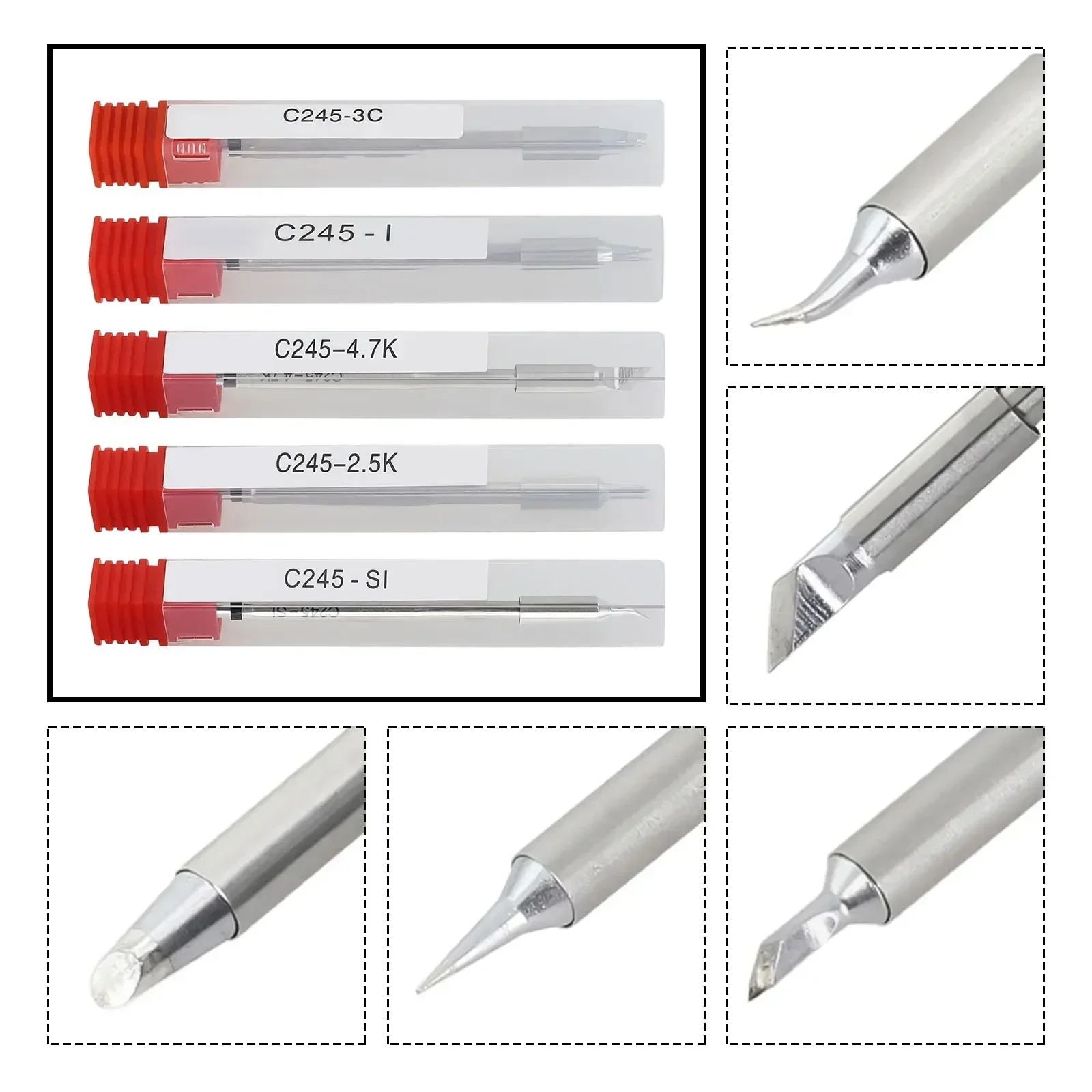 New Practical Soldering Tip C K C C IS Compact C245-I C245-IS Maximum Power Work Efficiency C245-2.5K C245-3.2K