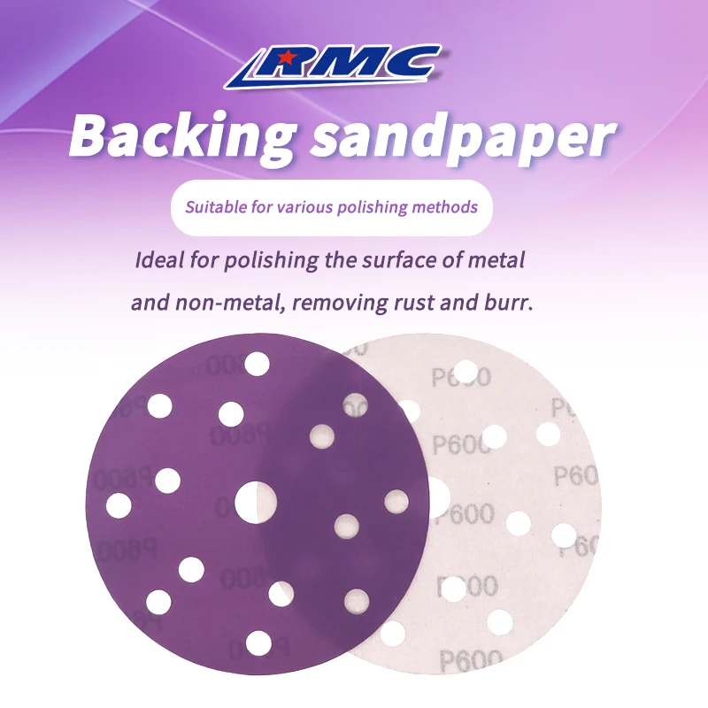 6 Inch 15 Holes Hook and Loop Sanding Paper Kit 90 Pcs 40-800 Grits Assorted Professional Sandpaper for Random Orbital Sander