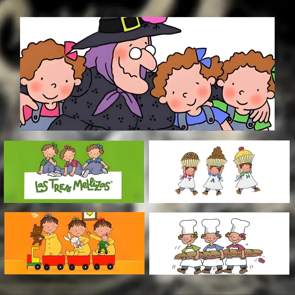 Cute Funny Cartoon The T-Triplets Mouse Pad Large Thick Desk Pad Stitched Edges Gaming Mouse Mat for PC