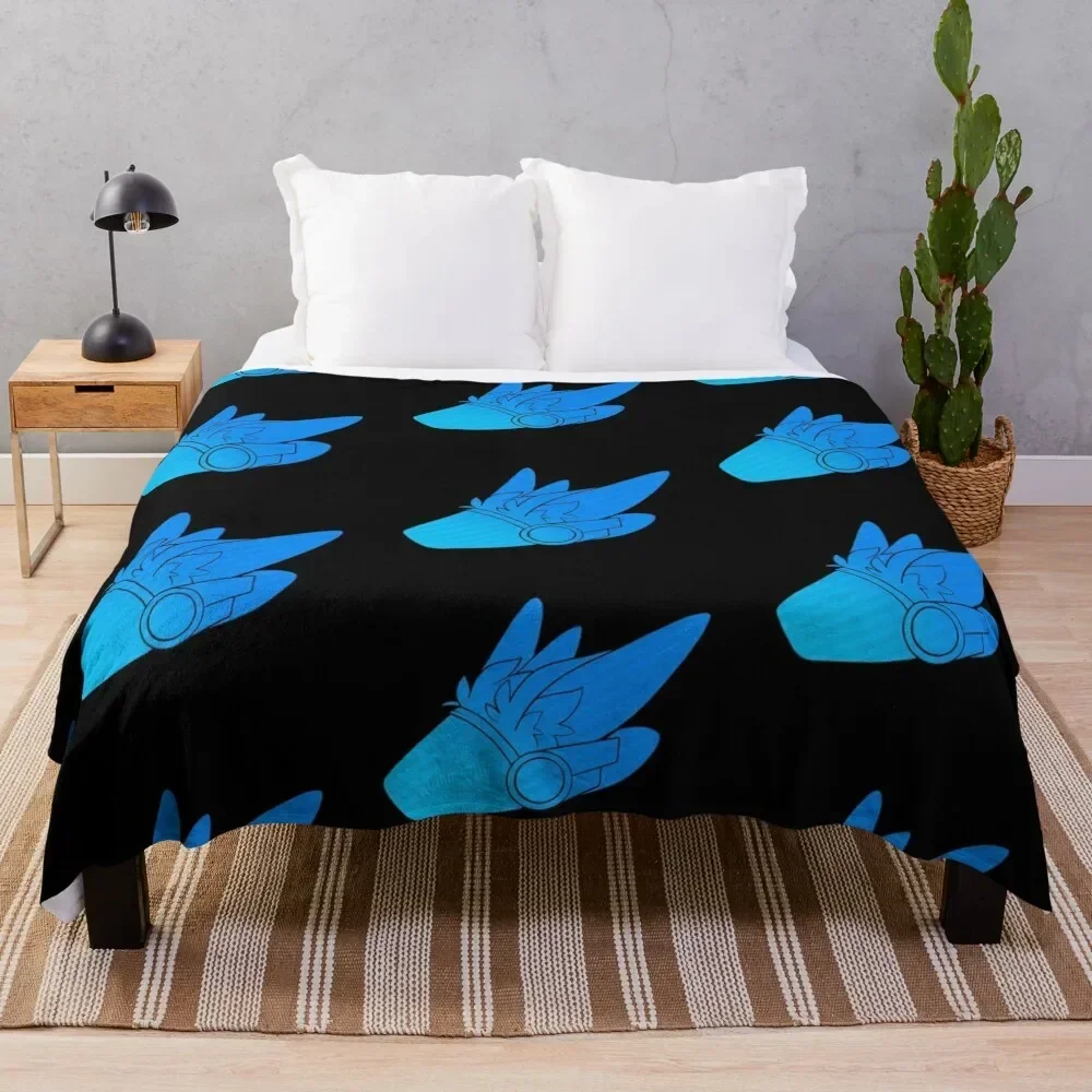 Neo Wallpaper - Protogen Head Throw Blanket Bed covers warm for winter Plush Blankets