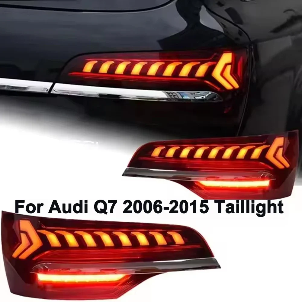 Für Audi Q7 2006-2015 Rücklicht Modifizierte LED-Rückfahrleuchte Blinker Bremslicht Tagfahrlicht Zubehör Upgrade