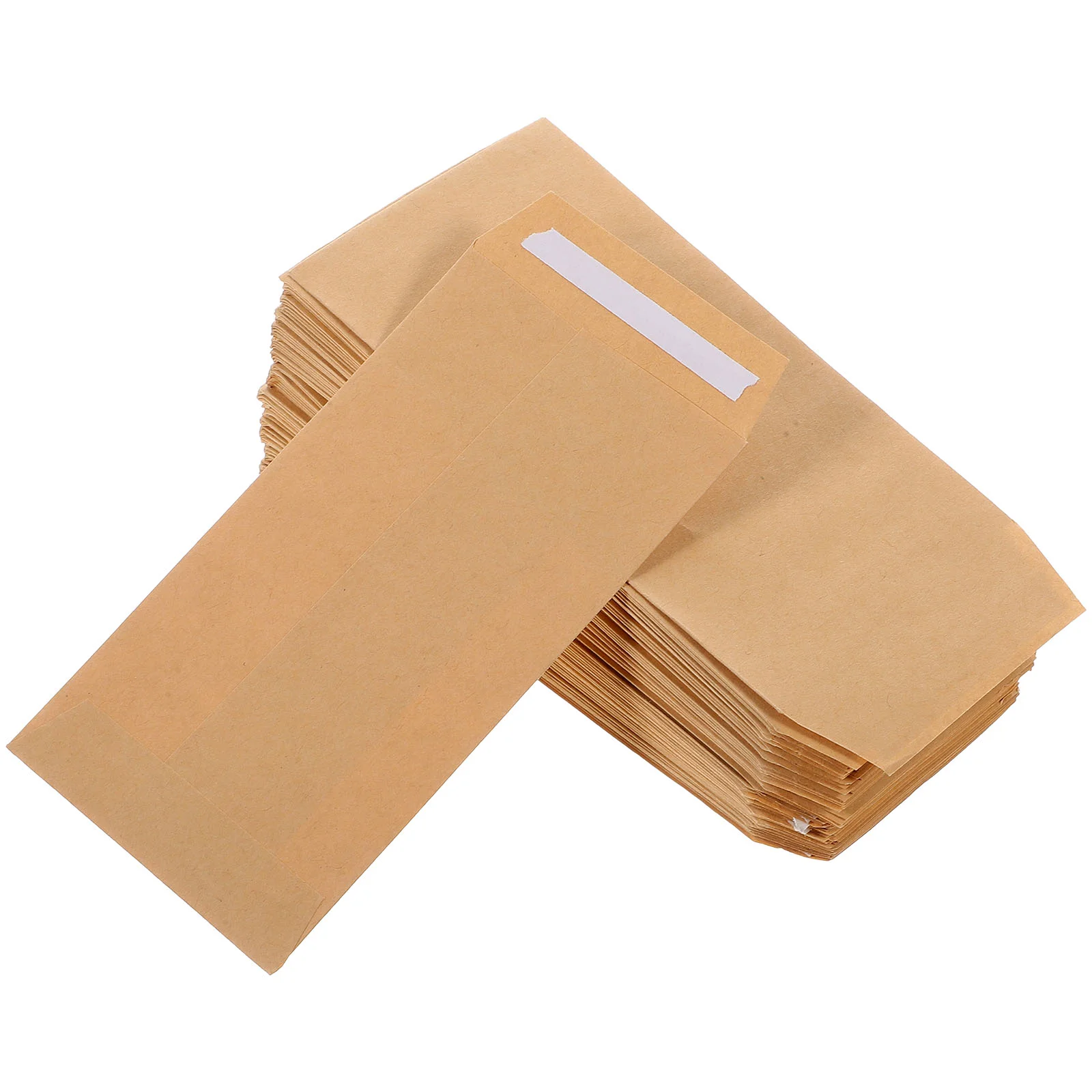 100 Uds semilla 4 53x2 52 pulgadas sobres pequeños de papel Kraft para sellos de semillas almacenamiento personalizable en blanco ligero