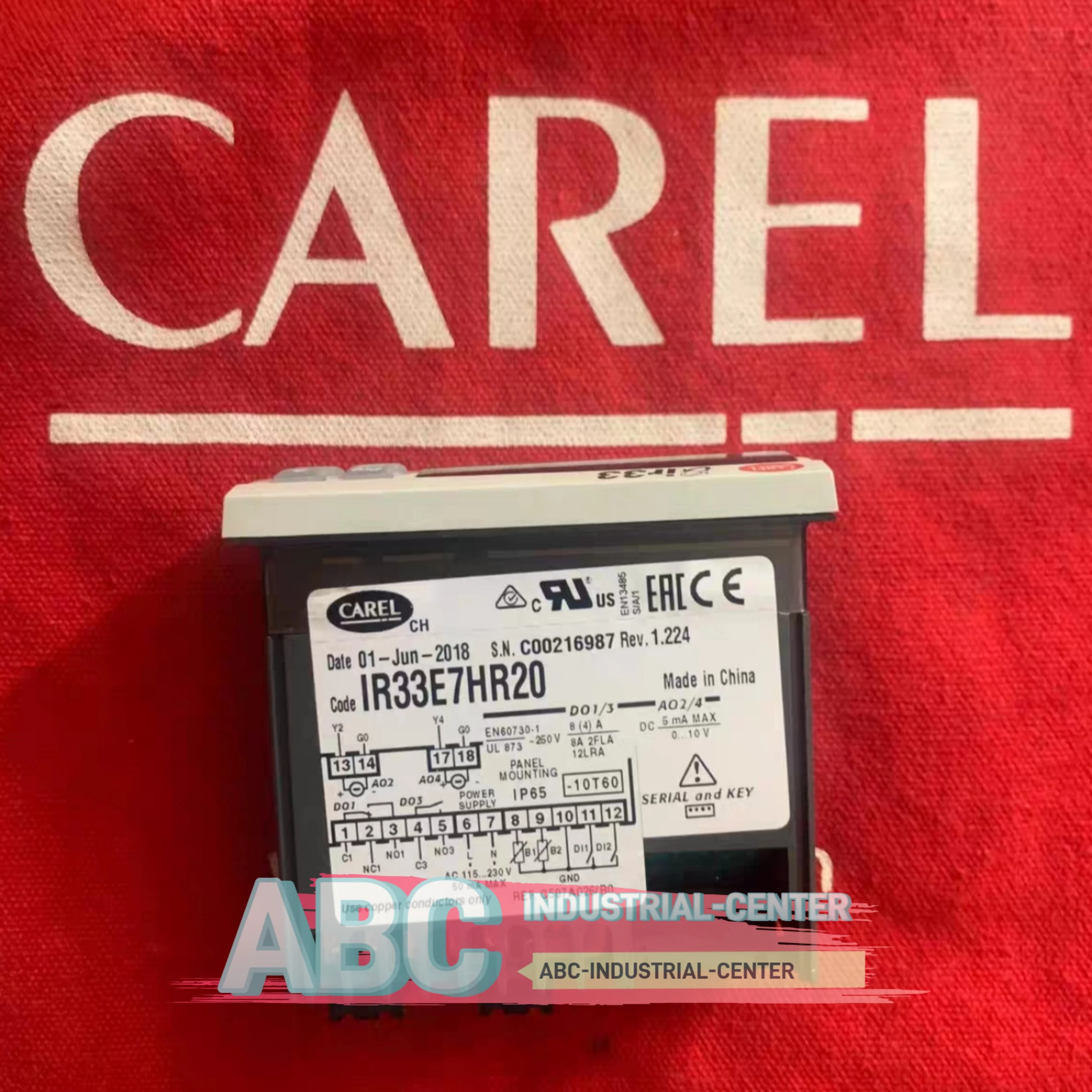 Controlador de temperatura IR33C0LR00 marca IR33E7HR20 novo