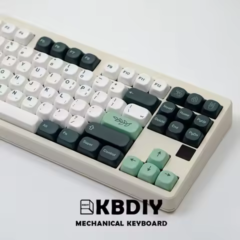 KBDiy 131 Keys/Set PBT Korean GMK Botanical Keycaps Custom for Mechanical Keyboard Caps DIY KOA Profile Keycap for MX Switches