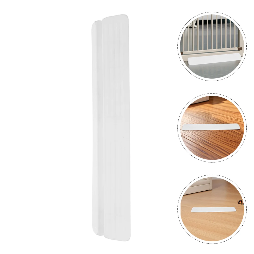 

2 Pcs Fence Anti-skirt Boards Doorway Gap Bridge Pedals Floor Transition Ramp Plastic Strip Child