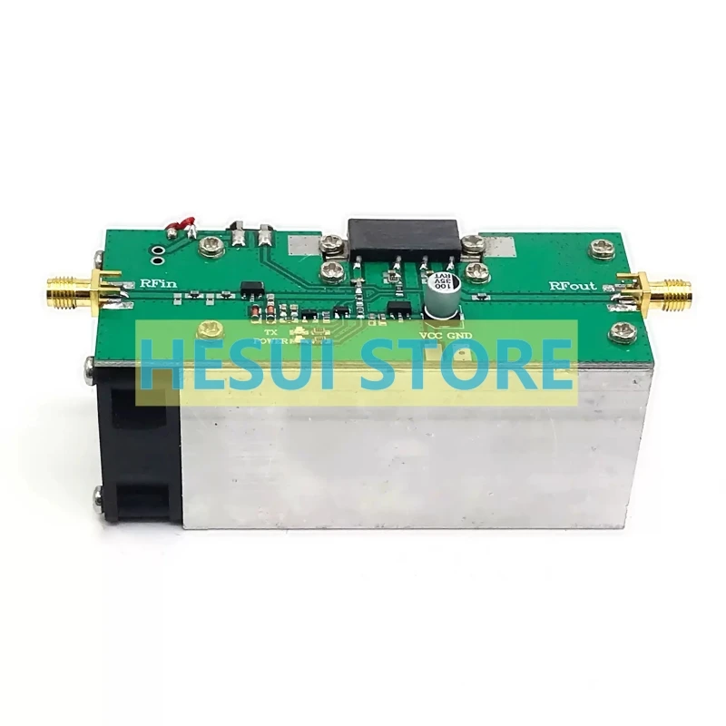 335MHz - 480MHz 13W 433MHz Amplifier RF Power Amplifier Module Microwave RF Range Extender Module Board CNC cooling sheet & Fan