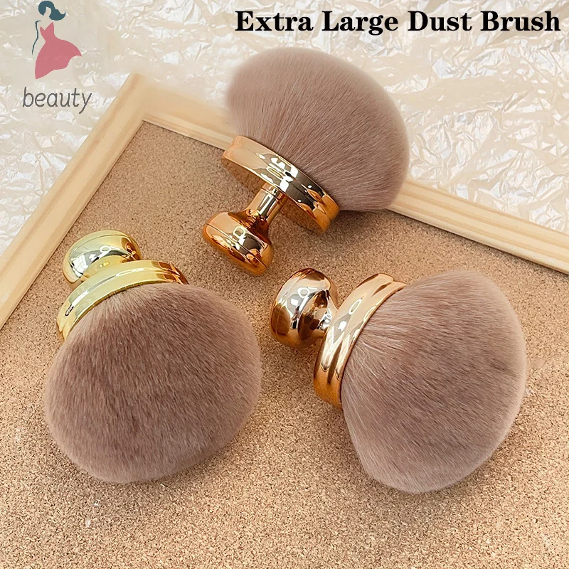 1PCS Professionals Nails Art Mushroom Brush Round Paint Gel Dust Cleaning Make Up Brush Manicure Accessories Equipment Tools