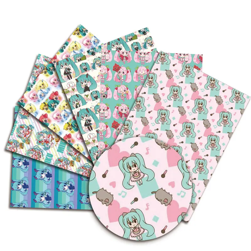 Miku DIY handmade sewing patchwork quilting baby dress home sheet 140cm printed sewing kids fabric