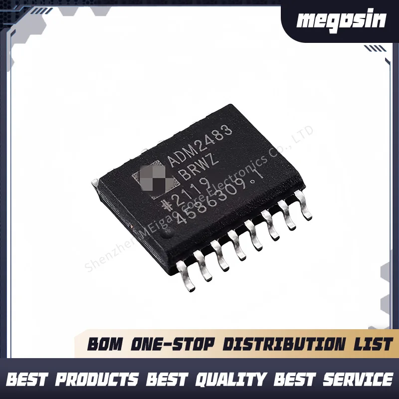 1PCS/LOT ADM2483BRWZ ADM2483 SOP16 Digital isolator chip