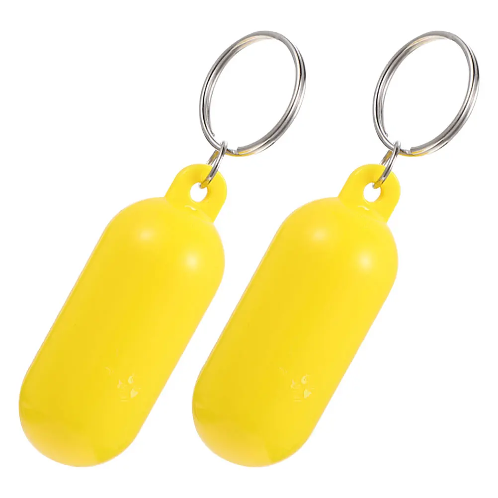 

2 Pcs Beach Keychain Floating for Boat Keys Keyring Decorative Boating Keychains Rings Buoy