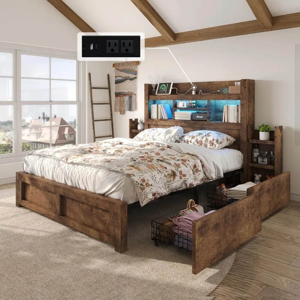 Queen Bed Frame with 49.6