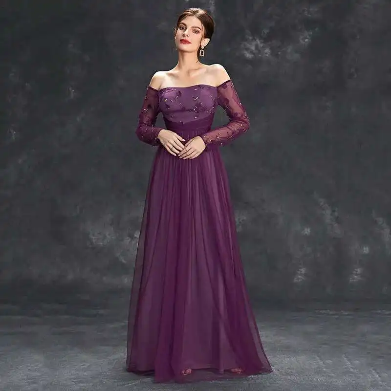 

One Shoulder Evening Dress 2024 New Style Backless Sexy Temperament Host Dress Summer 2025 Summer Dress Robe Vestido Women