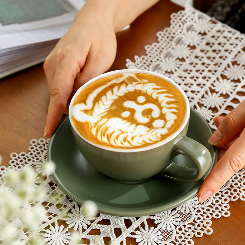 Espresso Cup Saucer - Минималистичный набор керамических чашек и блюдец