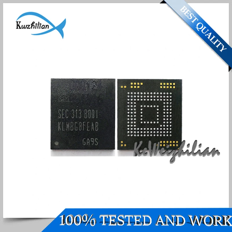 KLMBG8FEAB-B001 KLMBG4WEBC-C001 32GB EMMC 153FBGA Flash particles Tested 100% A new lifespan 0-10 Memory Hard disk IC