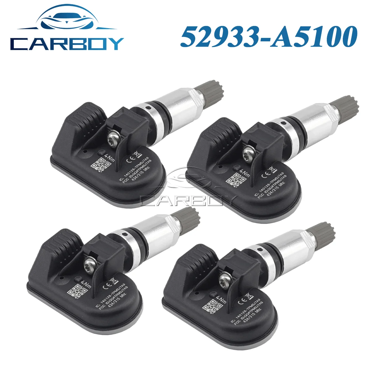 

52933-A5100 TPMS Tire Pressure Monitor Sensor For Hyundai i30 2012-2017 Porter 2014/-2020 Santa fe 2012-2013 433MHz 52933A5100