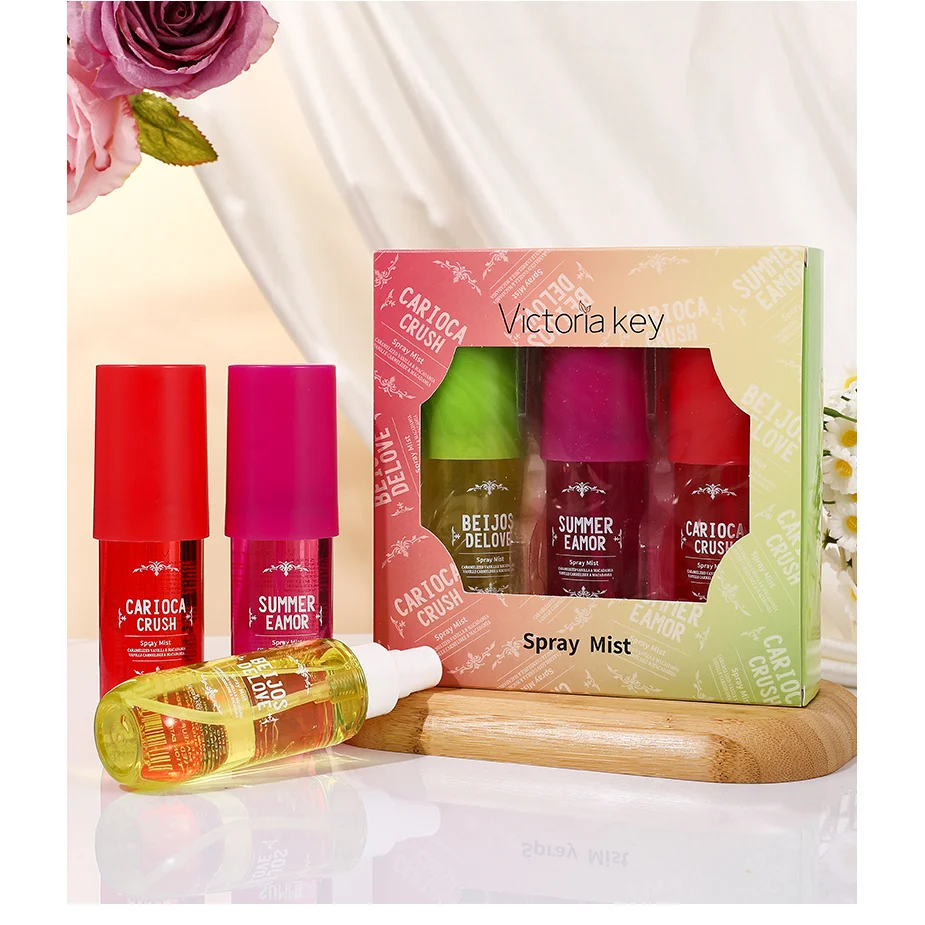 مجموعة علب هدايا 90 مل * 3 فواكه وزهور صيفية معطر هواء قوي لإزالة الروائح الكريهة ومزيل الروائح الكريهة وعطر طويل الأمد للفندق،