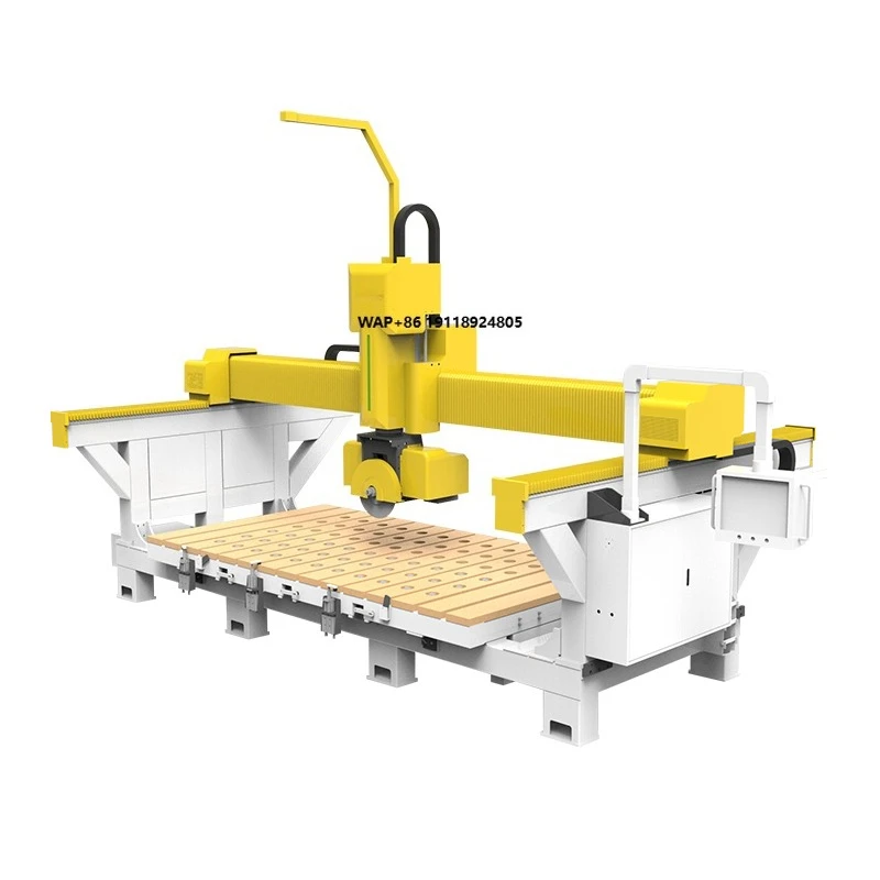 Multi Function Cnc 5 Axis Bridge Saw Stone Plate Carving and Cutting Machine