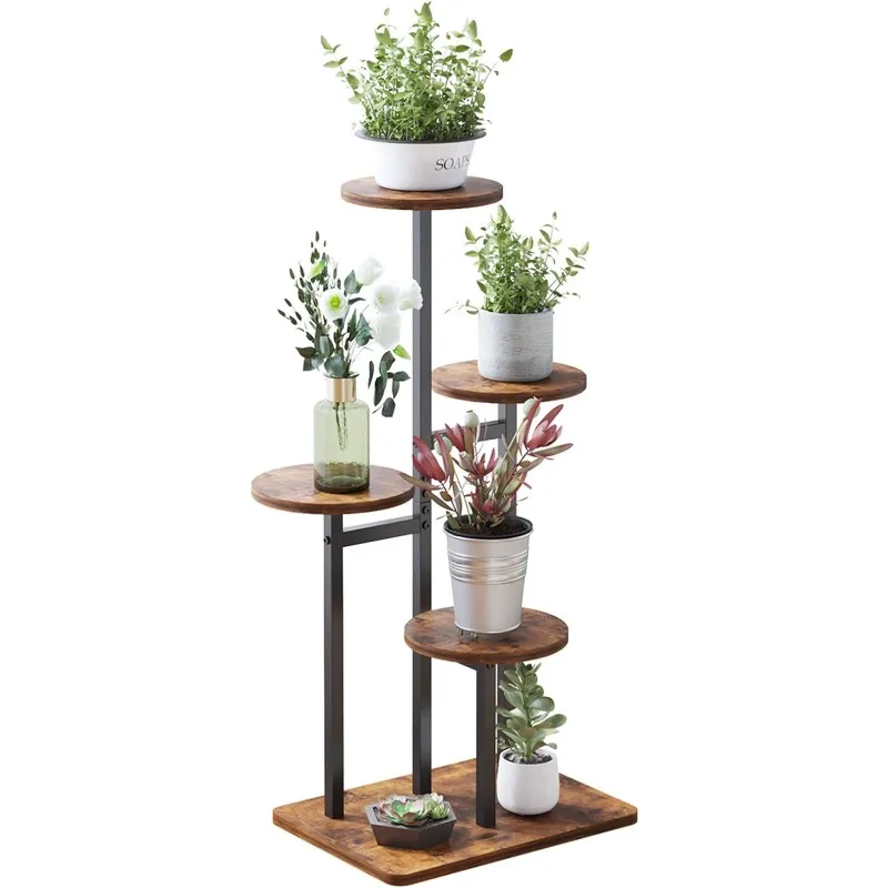 4 and 5-Tier Plant Stand Indoor, Tiered Plant Stands for Indoor Plants Multiple, Corner Flower Stand for Living Room