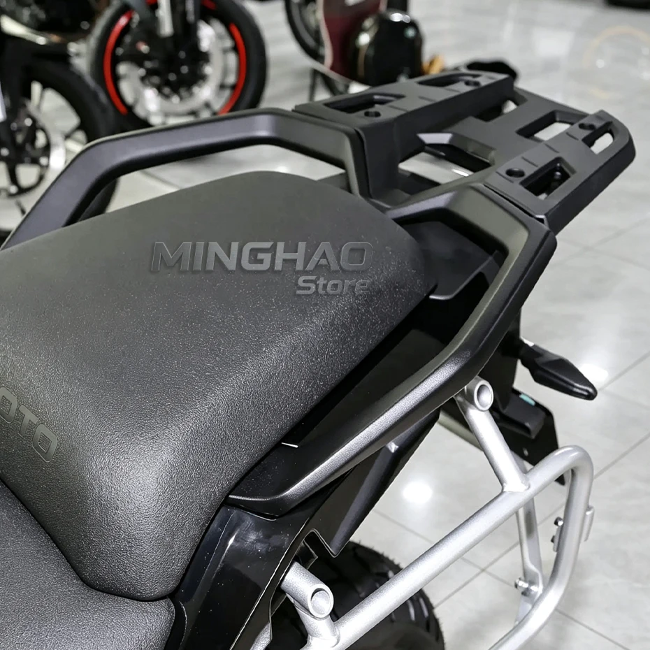 For CFMOTO 800MT Rear Armrest 800 MT CF800-5 Motorcycle Accessories Rear Shelf Armrest Tail Wing Rear Armrest Cover Plate