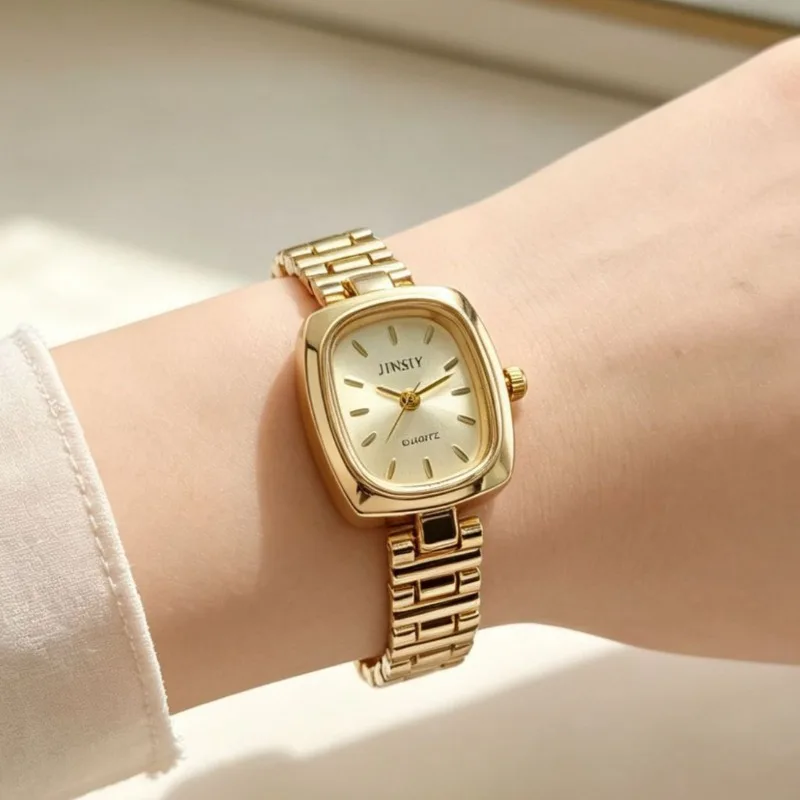 Hot Selling Stainless Steel Strap Women Watch Luxury Gift Ladies Quartz Watches Fashion Square Dial Wristwatch Wholesale