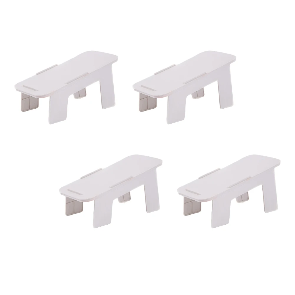 

4 Pcs Removable Shoe Rack Double Layers Shoes Storage Organizer Home Closet Shelf Easy Use Wall Mounted