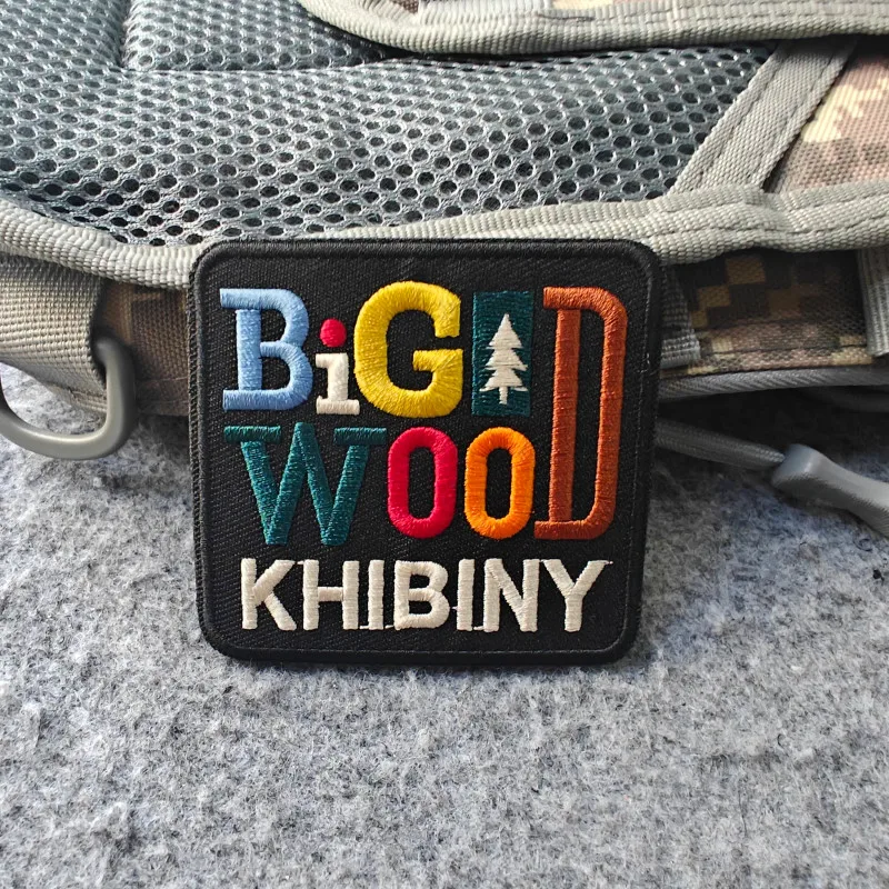 2026 New Embroidered Tactical Patch, BigWood Morale Badge, For Clothing, Hats, Rucksacks, Tactical Gear, Hook and Loop