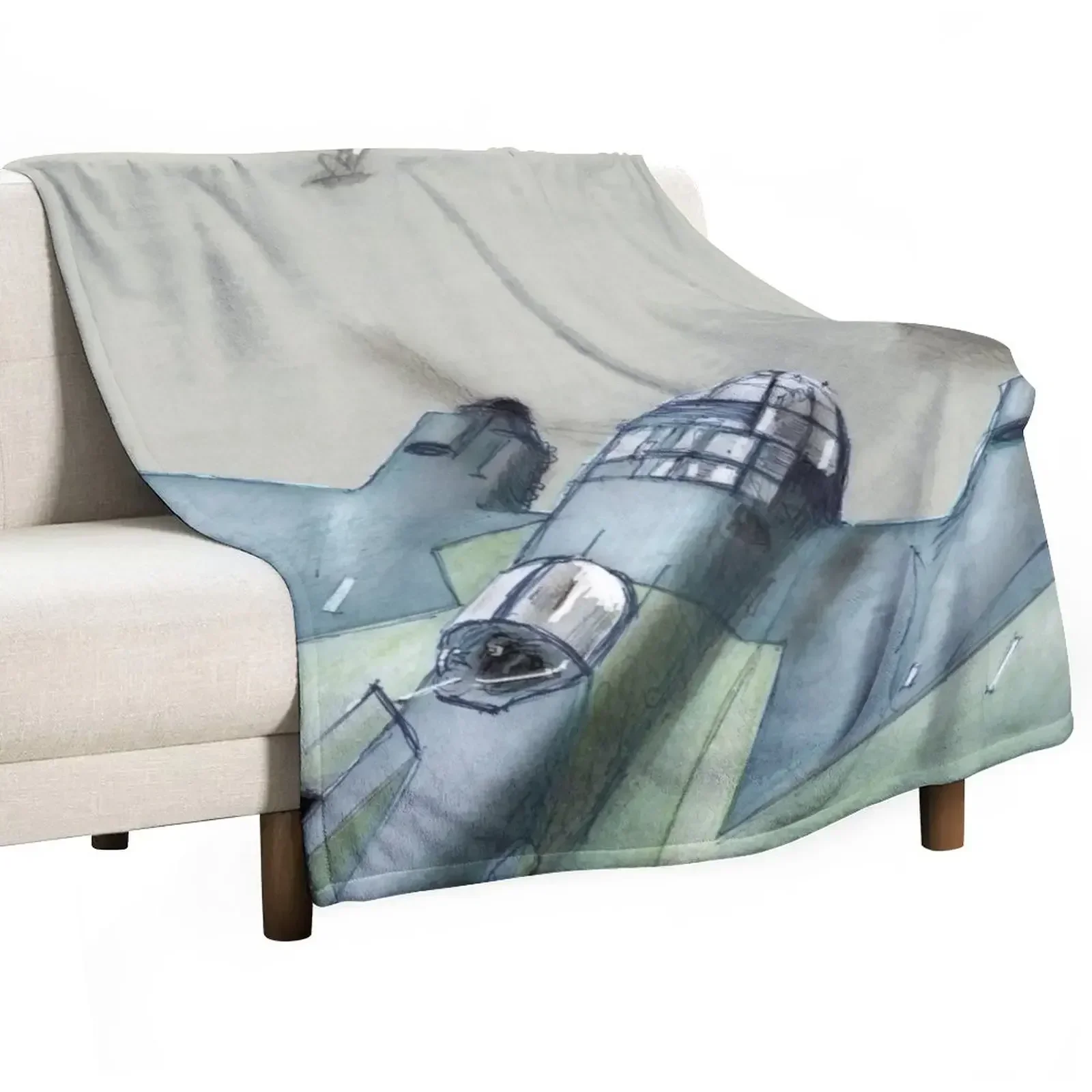 He-111 bomber by Dennis Weber of ShreddyStudio Throw Blanket Plaid Luxury Thicken valentine gift ideas Blankets