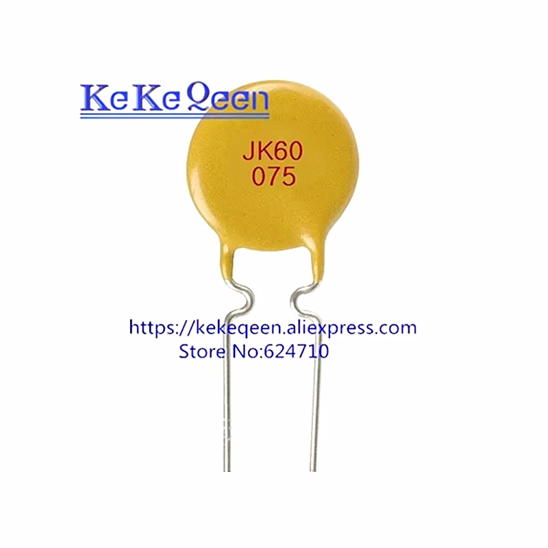50PCS/LOT Resettable Fuse PPTC JK60-075 60V 60V 750MA 0.75A PTC Original Authentic