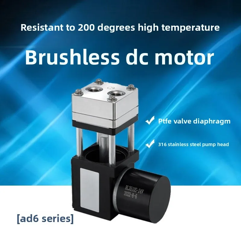 Small Air Pump AD6 Diaphragm Miniature Vacuum Pump for High Temperature Laboratory Analytical Instrument