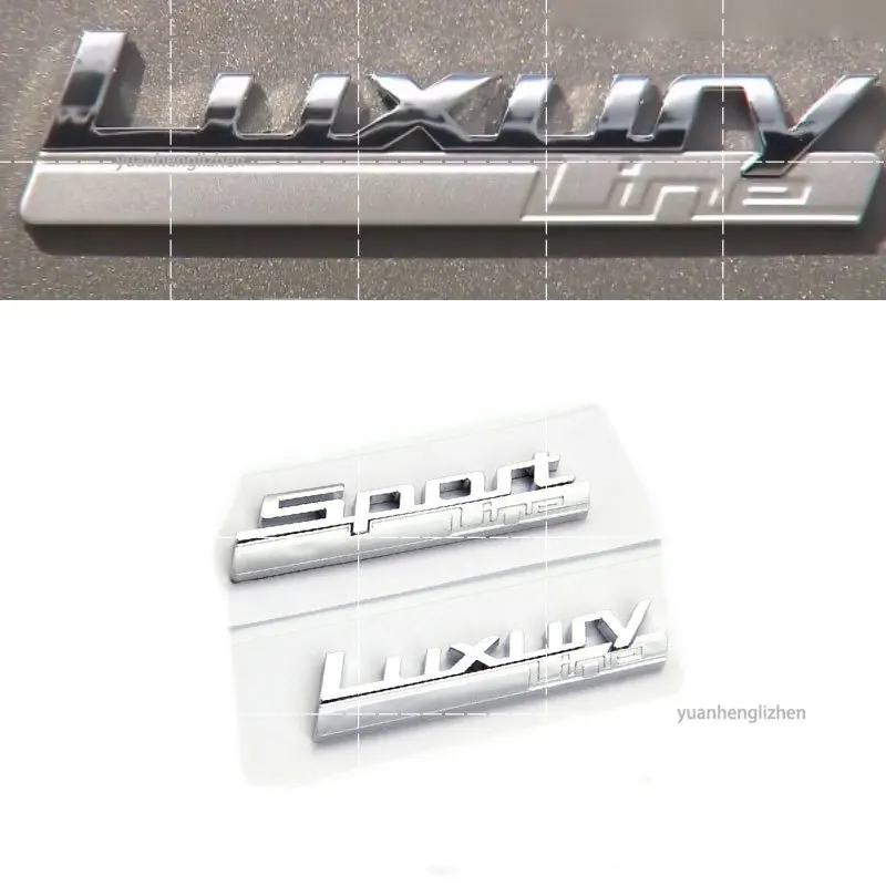 New Luxury Line Sport Line Fender Emblem For 730 740 750 750Li For X357 Side Logo Car Styling Refitting Upgrade Sticker