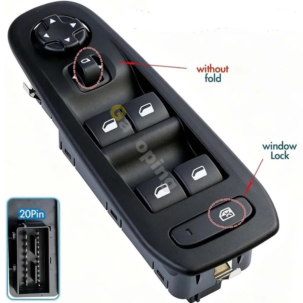 96788264ZD Front Left Electric Window Control Switch For Peugeot 308S 408 Citroen C4L C4 2013 2014 2015 2016 Car Accessories