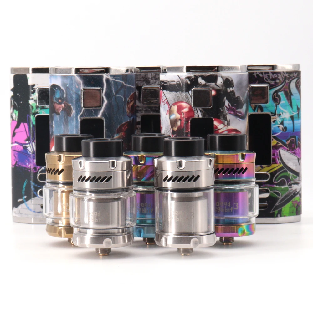 Vape Box Mod مع أرنب ميت 3 ، طقم بادئ هيئة الطرق والمواصلات ، بطارية 4400mAh البخاخة ، شاشة OLED ، Vaper Vaper ، 25 مللي متر ، 3.5 مللي ، 5.5 مللي ، 200 واط