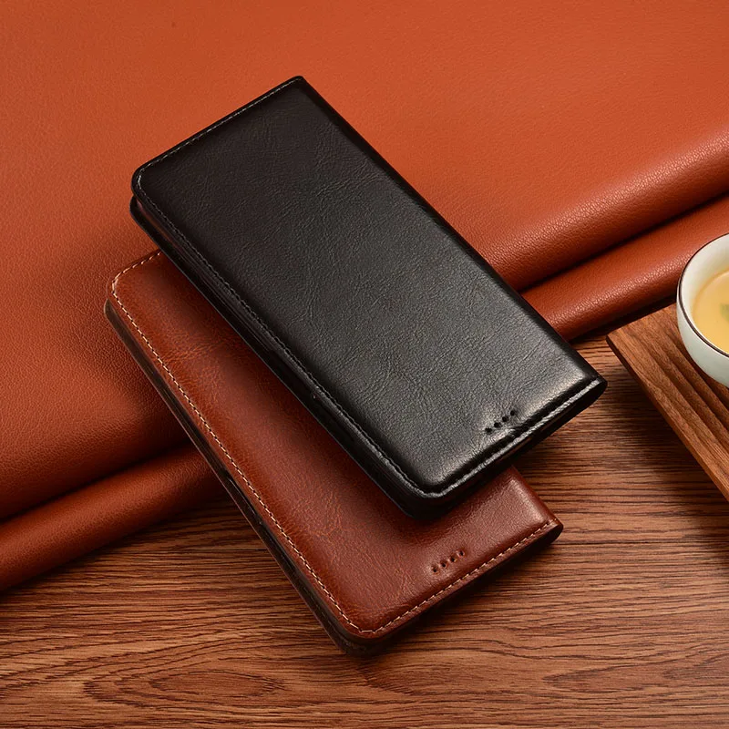 luxury Genuine Leather Case For Nokia C1 C2 C3 C10 C20 C01 C20 C21 Plus C2 2nd Edition Phone Case Retro Crazy Horse Flip Cover