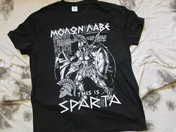 このパラメーターは、spartaです。Spartan King leonidas 300モロンラブリーTシャツ。半袖ラウンドネックTシャツ綿100%,カジュアルスタイル,サイズS-3XL