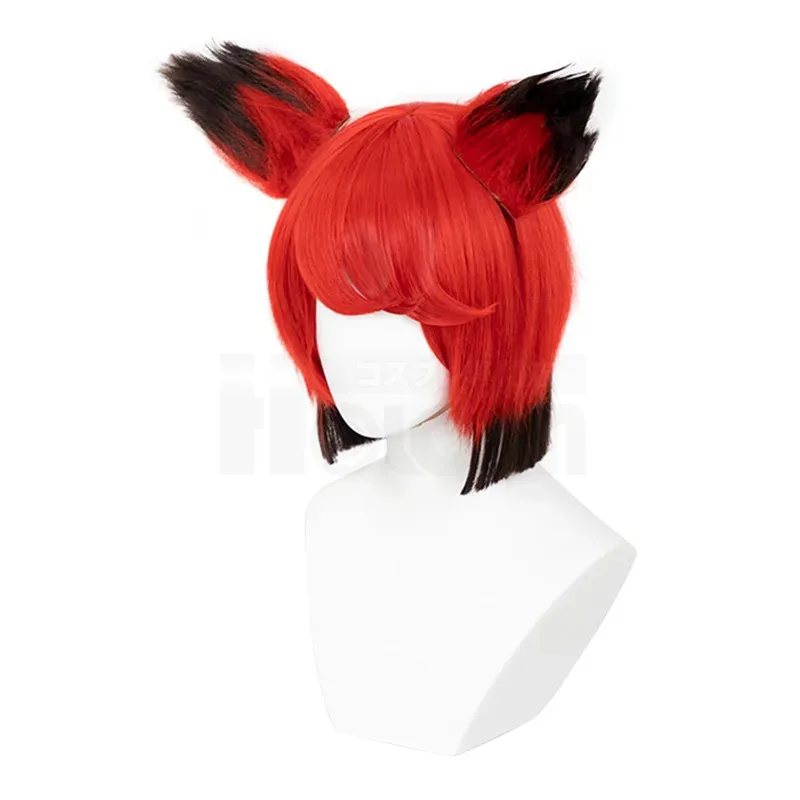 

Haz Hotel Anime Alastor Cosplay Wig Rose Net Synthetic Fiber Adjustable Size Halloween Christmas Gift fy1;
