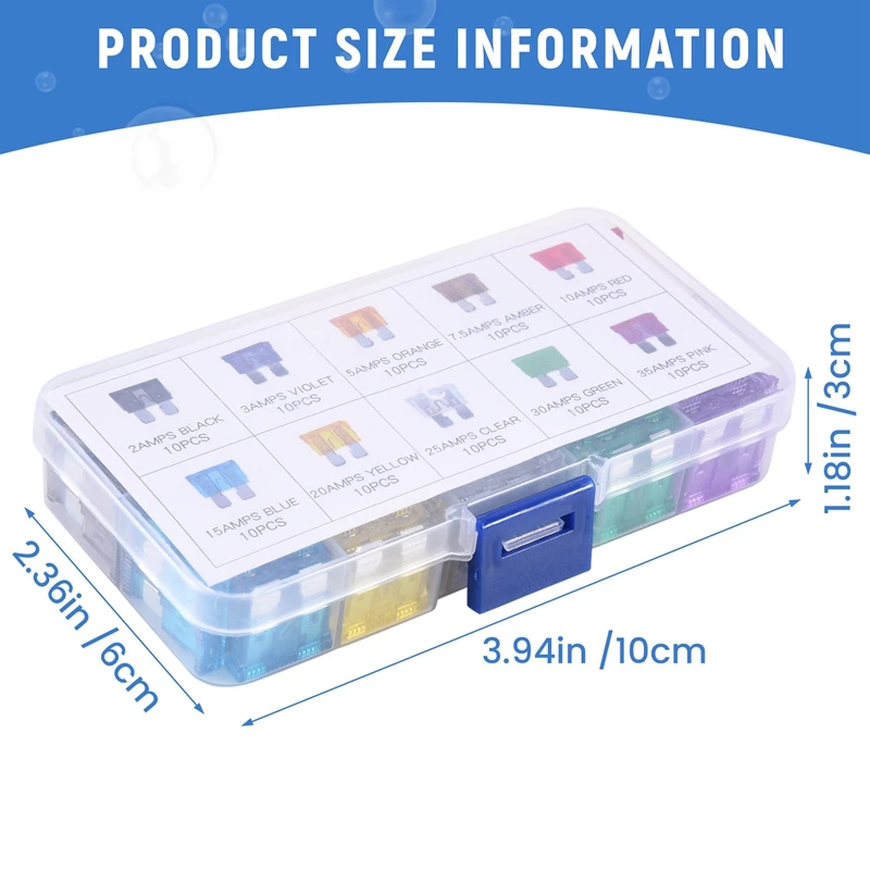 100-teiliges Auto-Sortiment-Set mit kleinem Klingentyp und Profil