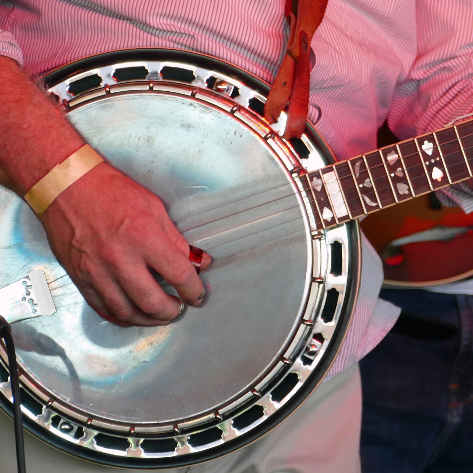 

Banjo String Ox Bone Nut Small Portable Replacement Accessory Protect Strings Improve Sound Banjo Accessories Bone Nut