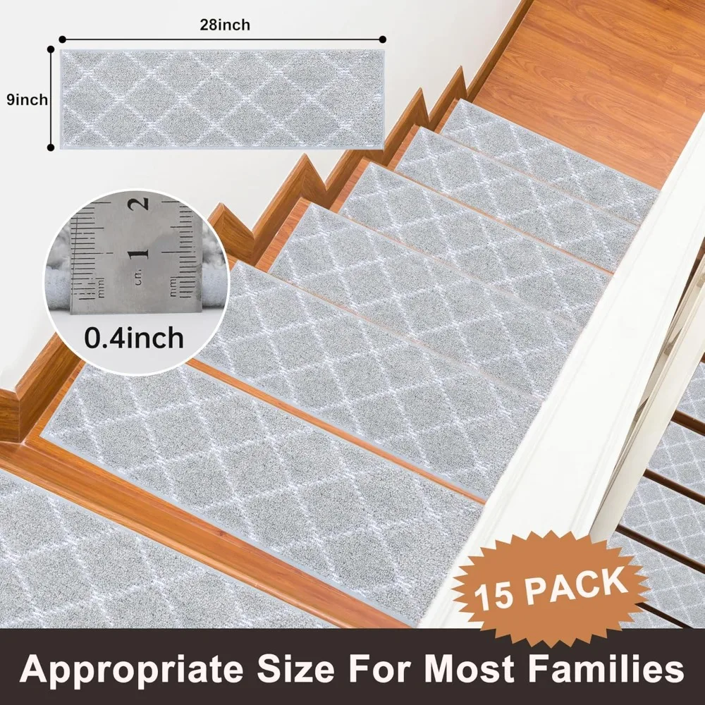 Stair Tread, 15 Piece Set, Self-adhesive 28 \