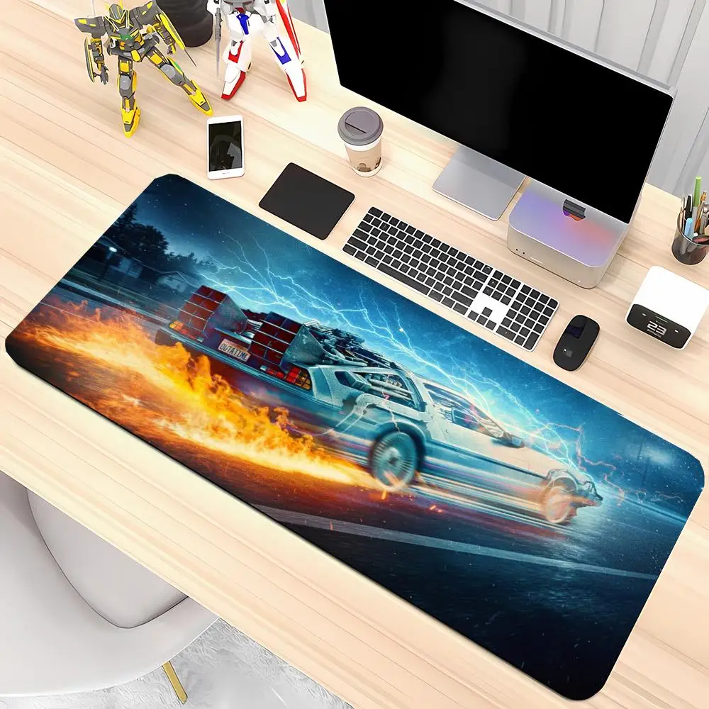 Flame Racing Sports Car Play Mat Gaming Mouse Pad Precision Tracking Non Slip Base For Speed Gaming Desk