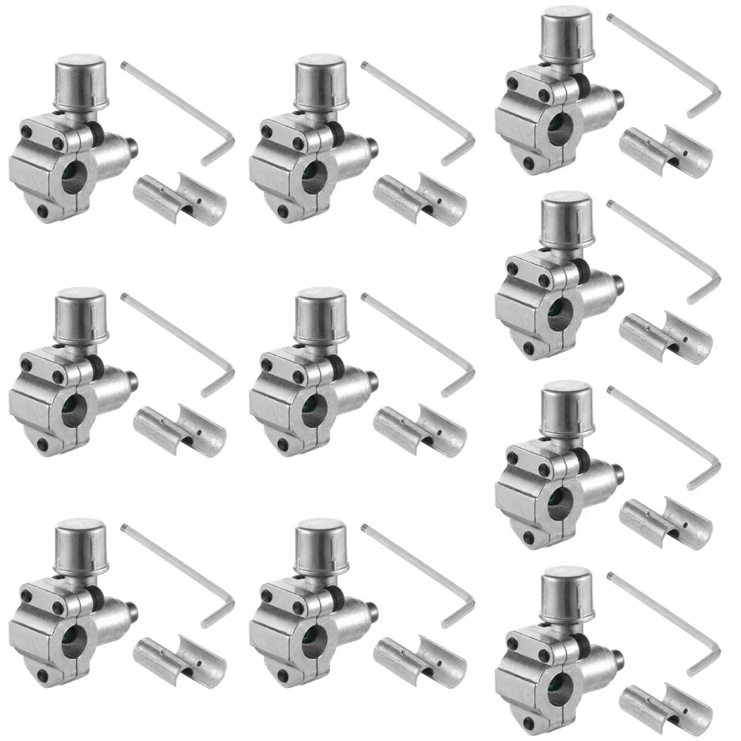 10Pcs Bullet Piercing Valves BPV-31 Piercing Valve For Refrigerators HVAC Compatible With 1/4 5/16 3/8 Inch Outer Diameter Pipes