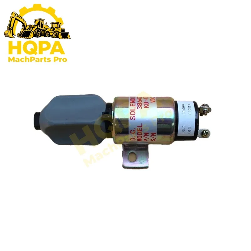 3864274 24V Fuel Pump Solenoid For Cummins Engine Hyundai Excavator R140LC R140LC-9S R140W-7 R140W-9S R200W-7 R210LC-7 R210W-9S