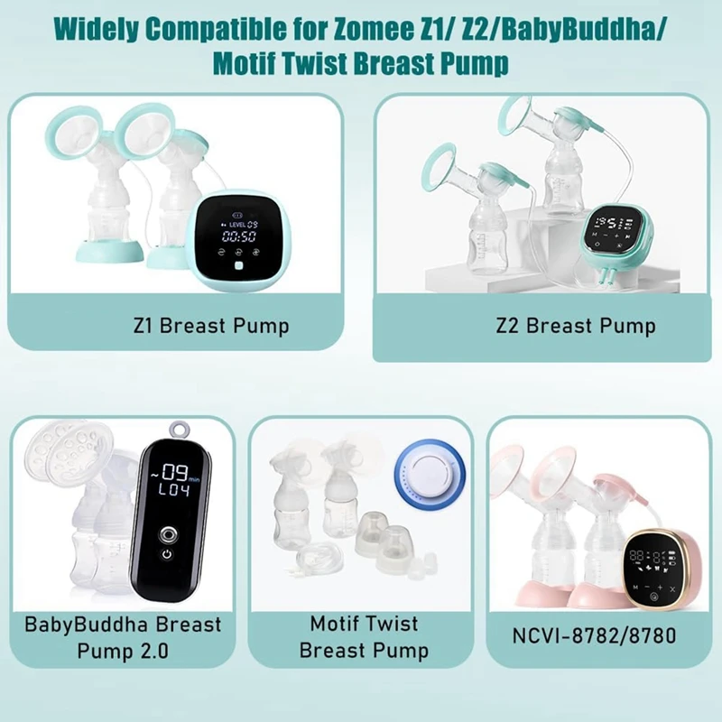 

6pcs Valves and 4pcs Silicone Diaphragm for Zomee Z1/Z2/BabyBuddha/ 8782/8780/Motif Twist Breast Pump-ABRM