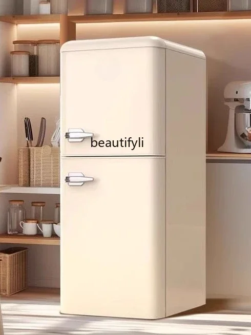 

A61 Refrigerator large-capacity American small household double-door refrigerated and frozen dormitory energy-saving refrigerato