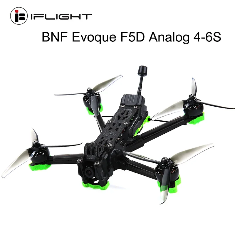 

IFlight Nazgul Evoque F5D Analog 5 inch 4-6S FPV Drone BNF W/ SucceX-E Mini F7 45A ESC 600mW Stack XING-E 2207 Motor RaceCam R1