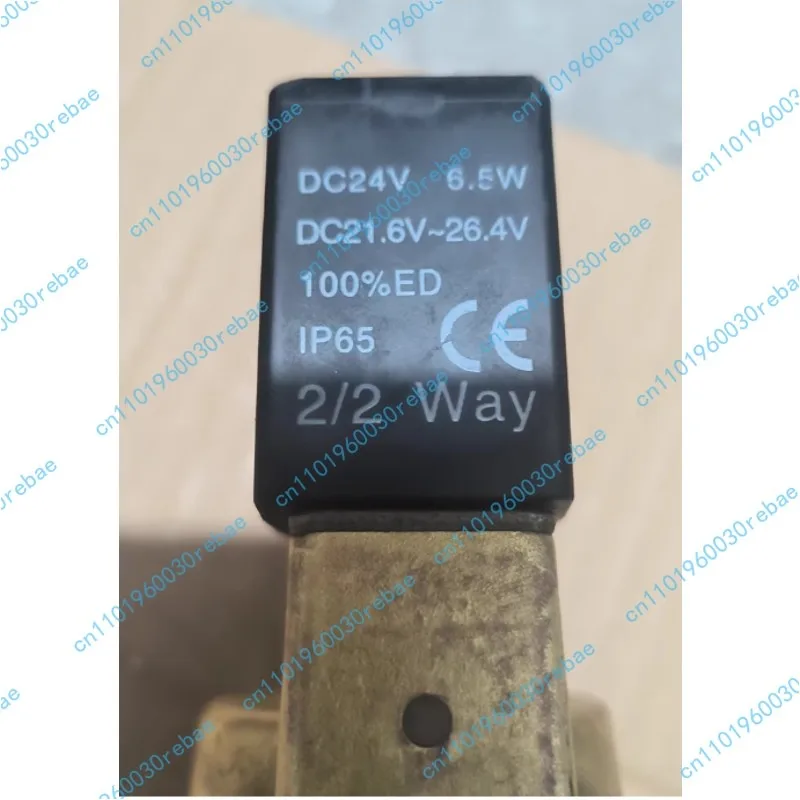 2W200-20, DC24V 6.5W. Pressure range 0.05-1.0MPa, IP65 protection level, 2/2 Way double position double flow, tested OK